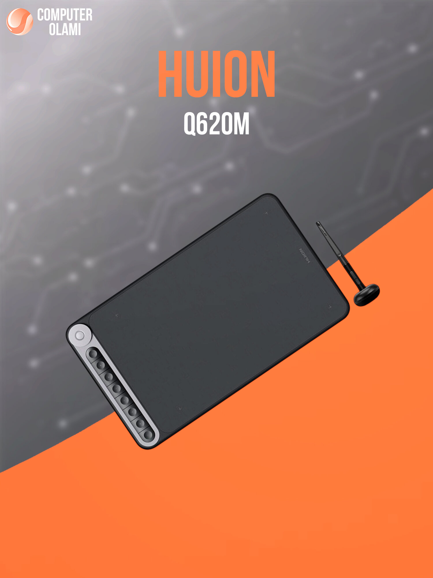 Графический планшет Huion Inspiroy Dial Q620M Black современный графический планшет