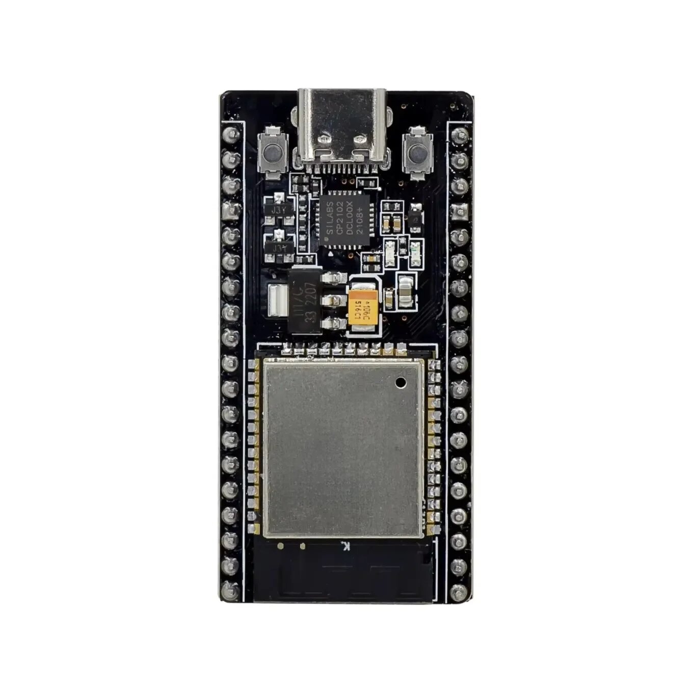 ESP32 DevKitC Черный Wi-Fi Bluetooth TYPE-C-CP2102-38PIN