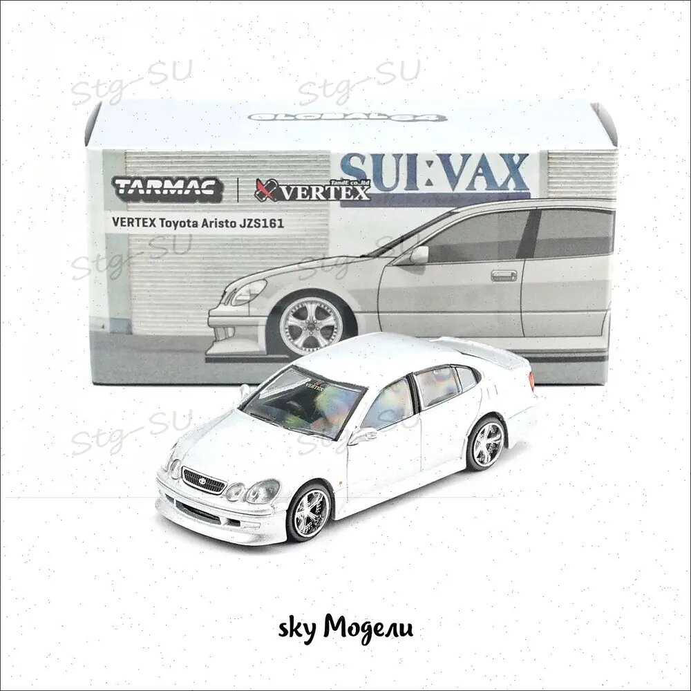 Машинка Tarmac works 1:64 VERTEX Toyota Aristo JZS161 Silver