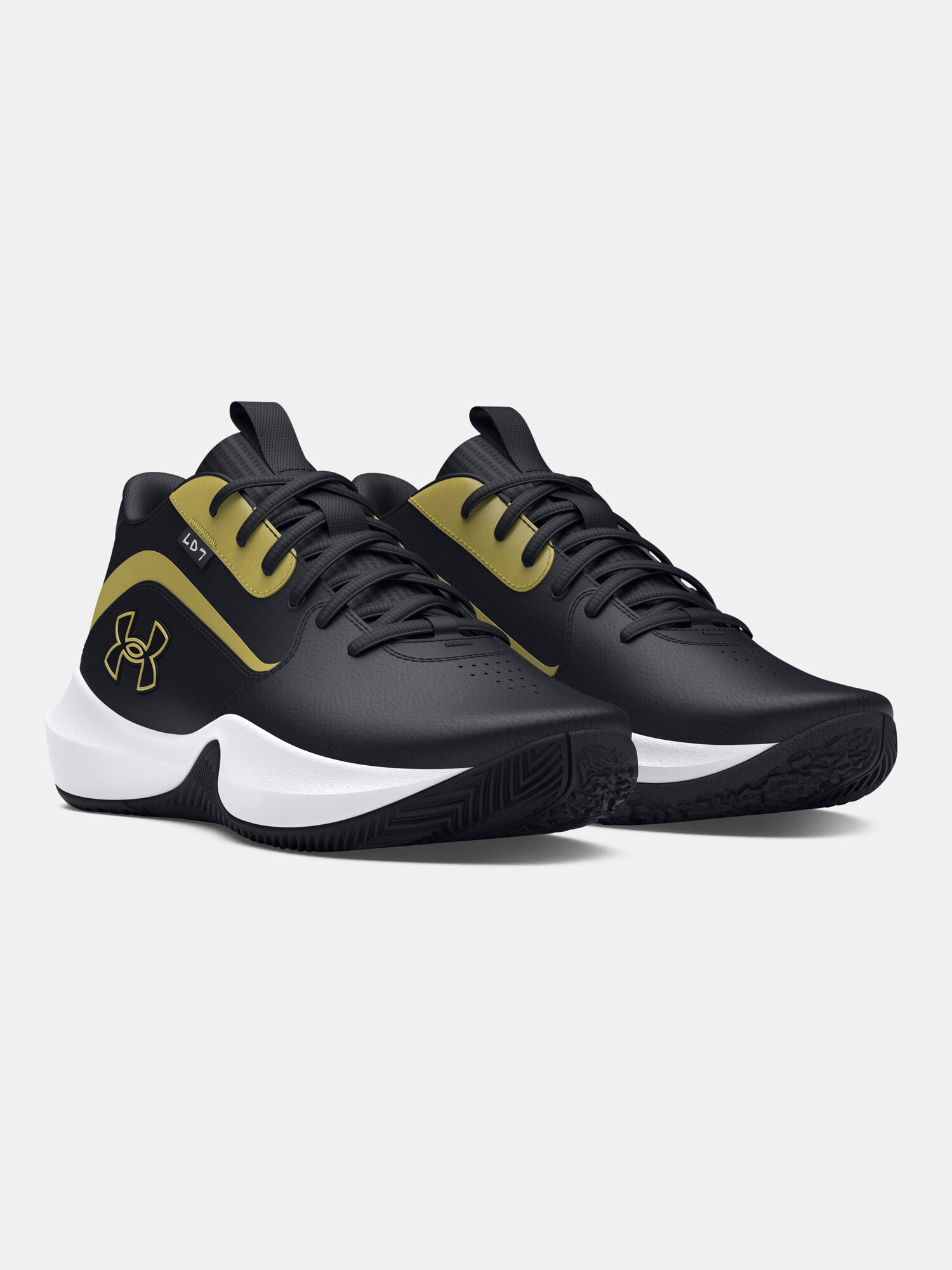 Кроссовки Under Armour Lockdown 7, размер 7,5/9 US, черный/желтый — фото 1