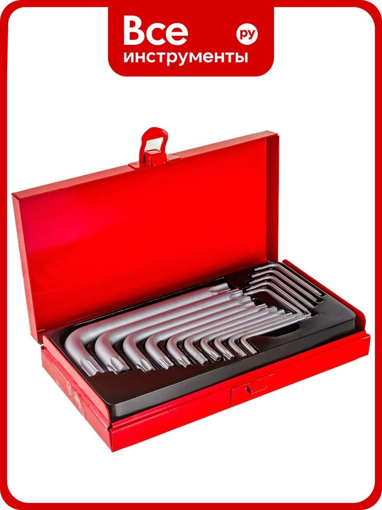 Набор ключей CUSTOR TORX TAMPER RESISTANT 15 предметов SP-7732