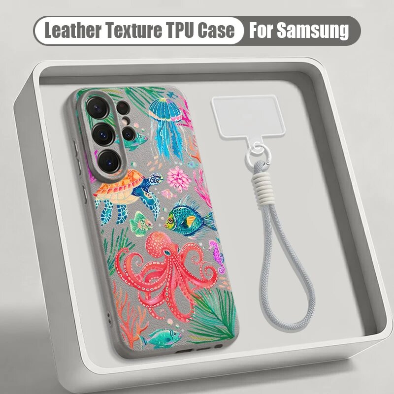 Чехол Samsung Galaxy S25 Ultra, B275 Grey Lanyard
