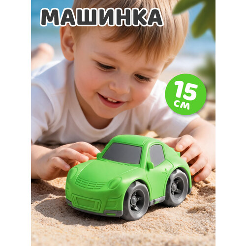 фото Машинка детская 15 см для мальчиков/девочек, пластик, зеленый, jb5301004 компания друзей