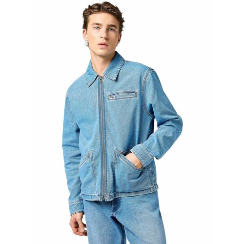 фото Ветровка wrangler men rodeo utility jacket, размер xl, синий