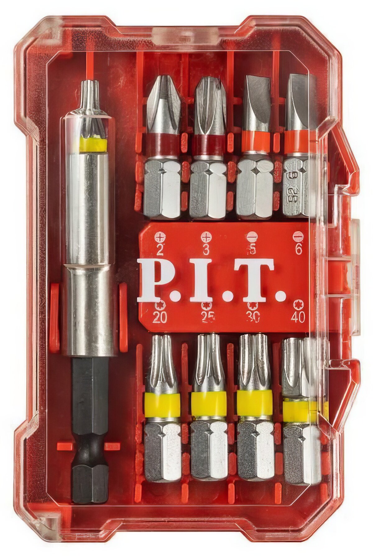 Набор бит P.I.T. 10 шт(ASET04-0010)