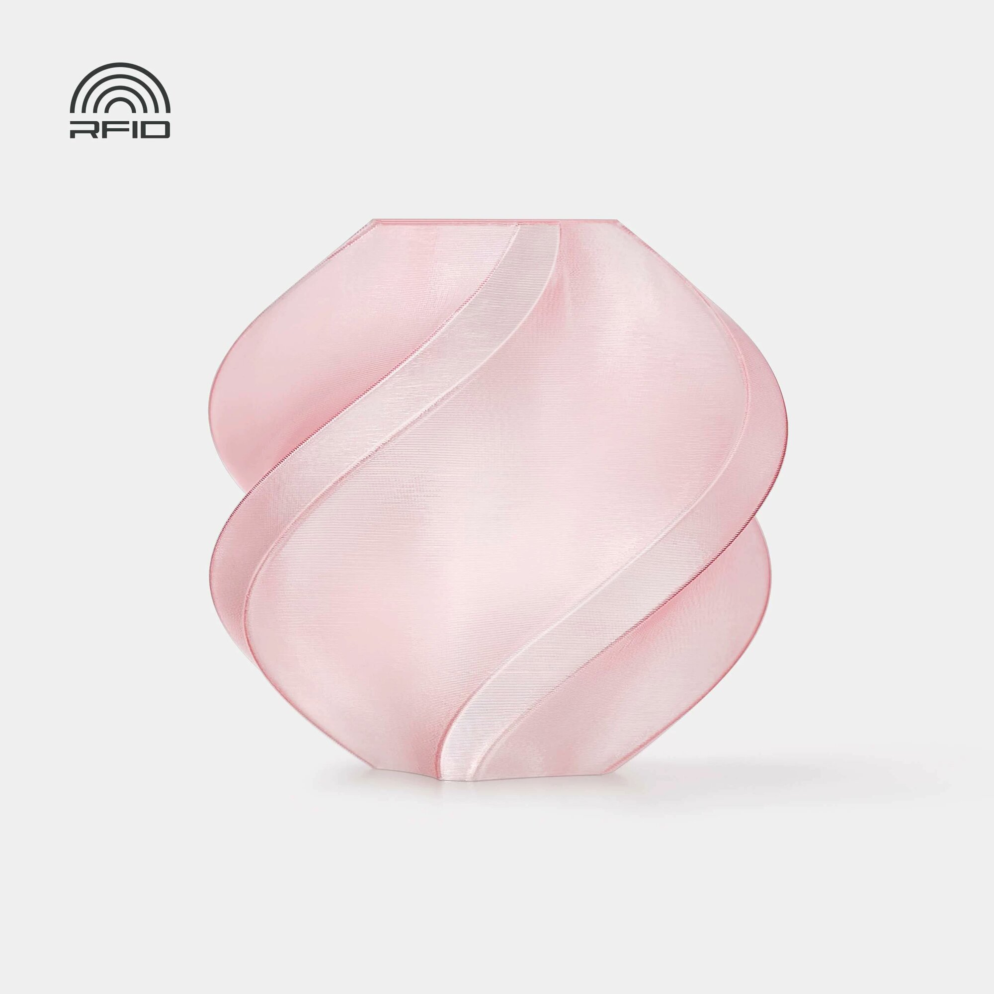 Материал для 3D-печати Bambu Lab PETG Полупрозрачный PINK 32200 (в комплекте с катушкой) Водонепроницаемый, солнестойкий, устойчивый к искривлению, Поддерживает RFID