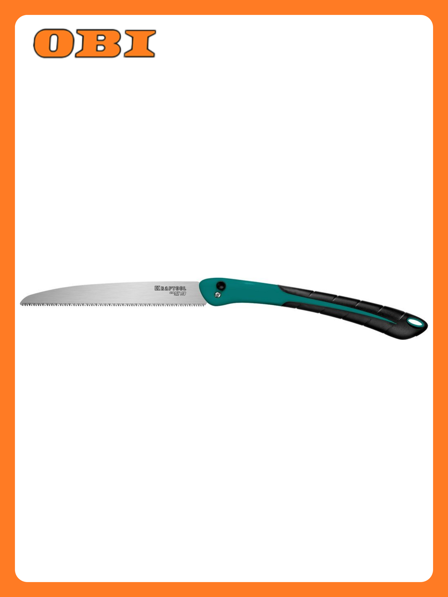 Ножовка Kraftool 9TPI для сырой древесины 180мм складное полотно японская сталь SK