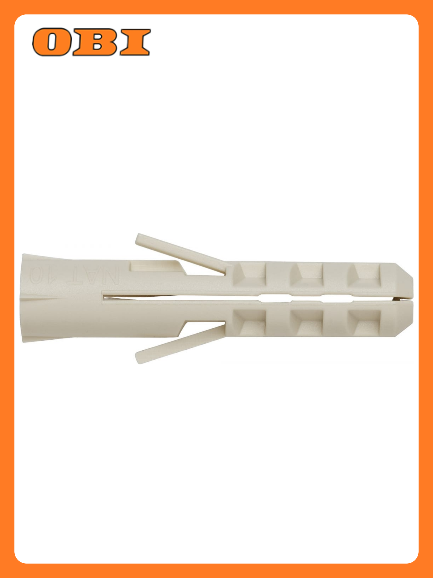 Дюбель распорный SORMAT NAT 10x50 мм нейлон 50 шт