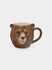 Кружка, 540 мл, керамика, коричневая, Медведь, Manly