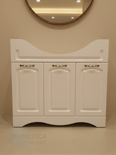 Изображение товара Тумба под раковину в ванную Империя 90 белый с подсветкой (Умывальник Classic 90 приобретается отдельно)