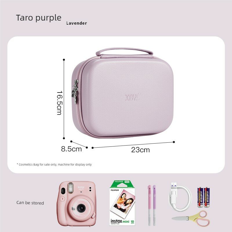 Защитный чехол для Fujifilm Instax Mini 12 и Mini 99 с большим объемом, жесткий корпус, цвет фиолетовый для аксессуаров