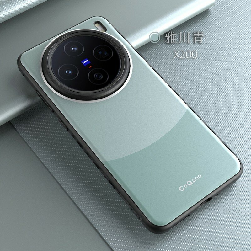 Чехол для Vivo X200/Виво X200, soft touch, чехол-кардиомонитор, искусственная кожа, поликарбонат (PC), защита камеры, ударопрочный, усиленные углы, Vivo, Vivo X200, green,