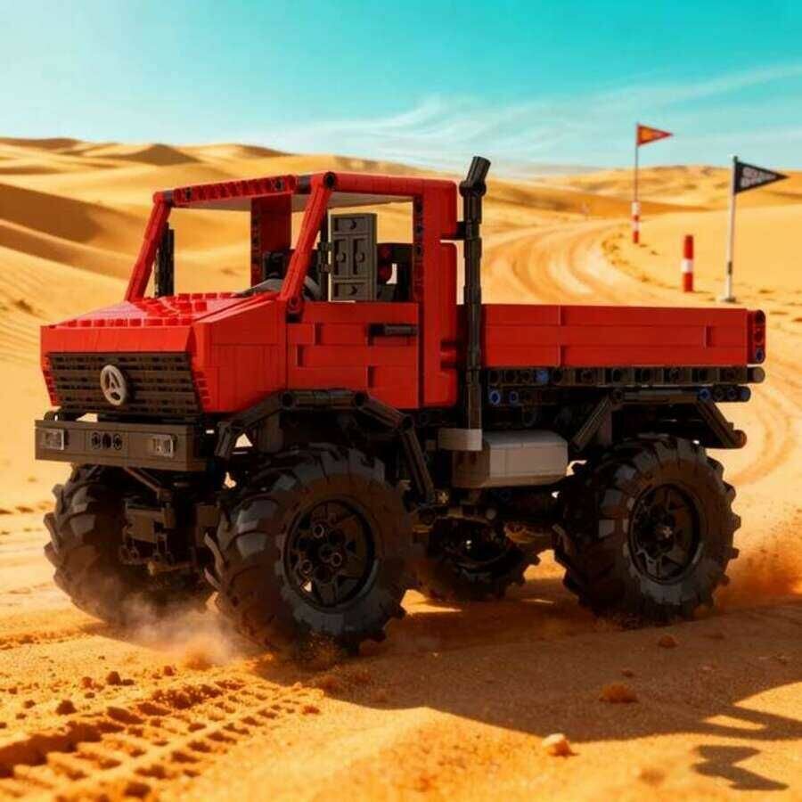 MOC Unimog RC Техническая модель из блоков