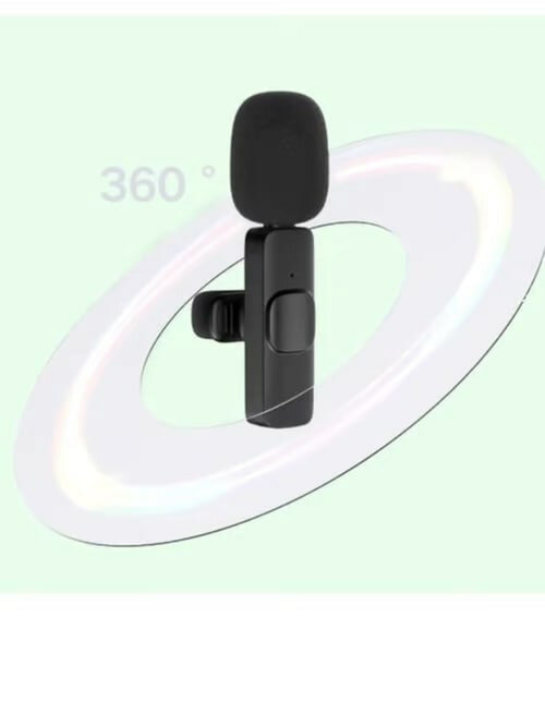 Беспроводной микрофон K8, черный, для Android и iPhone, петличный, универсальный Type-C