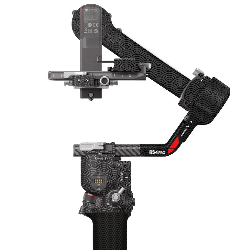 Узор облака черная защитная пленка для DJI RS4 Pro гимбал стабилизатора с 3M клеем