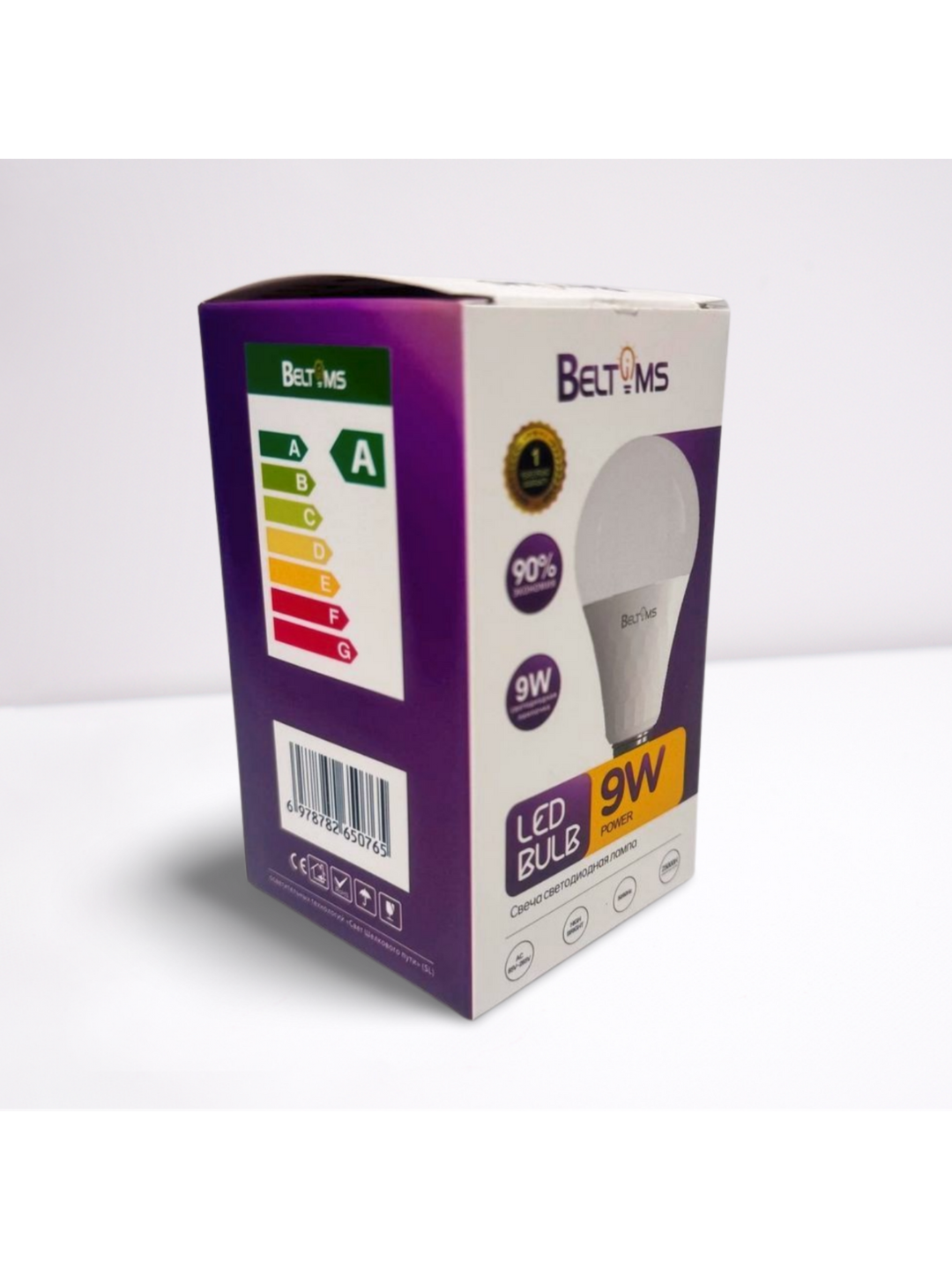 Светодиодная лампа Beltoms, мощность 9 Вт.