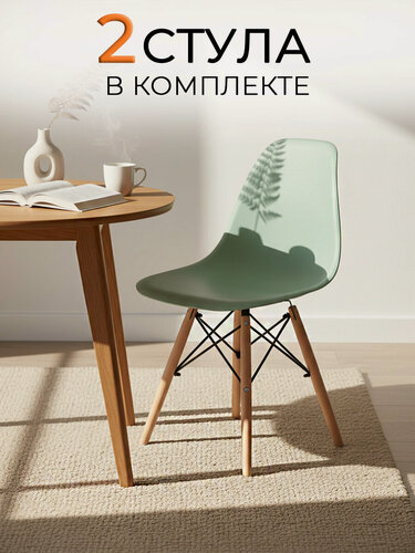 Изображение товара ЦМ Стулья для кухни, 2 шт. FP-235 мятный, пластиковый, для школы, дома и офиса