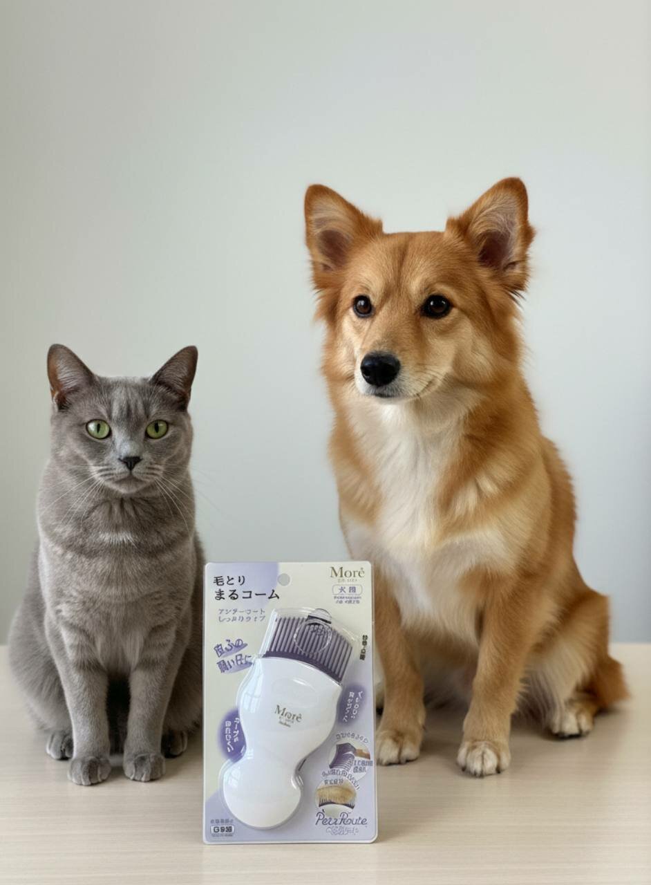 Гребень Japan Premium Pet для мягкого расчесывания собак и кошек средних и крупных пород