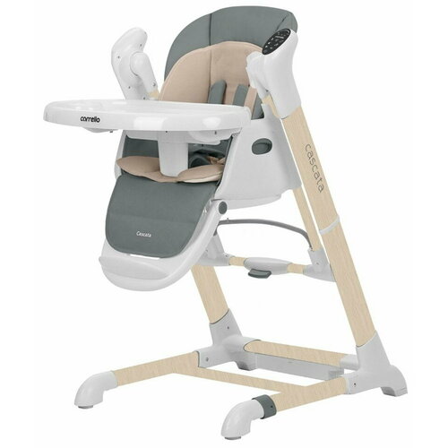 фото Стульчик для кормления carrello cascata space grey wooden с рождения