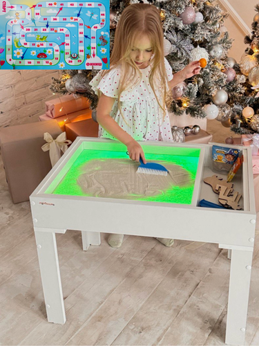Изображение товара Световой стол песочница для рисования песком Sitstep Лабиринт, Стол развивающий