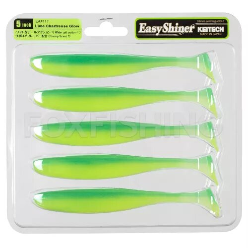 Силиконовая приманка Keitech Easy Shiner 5 12,5см. вес: 10,4гр. 5шт. EA#11