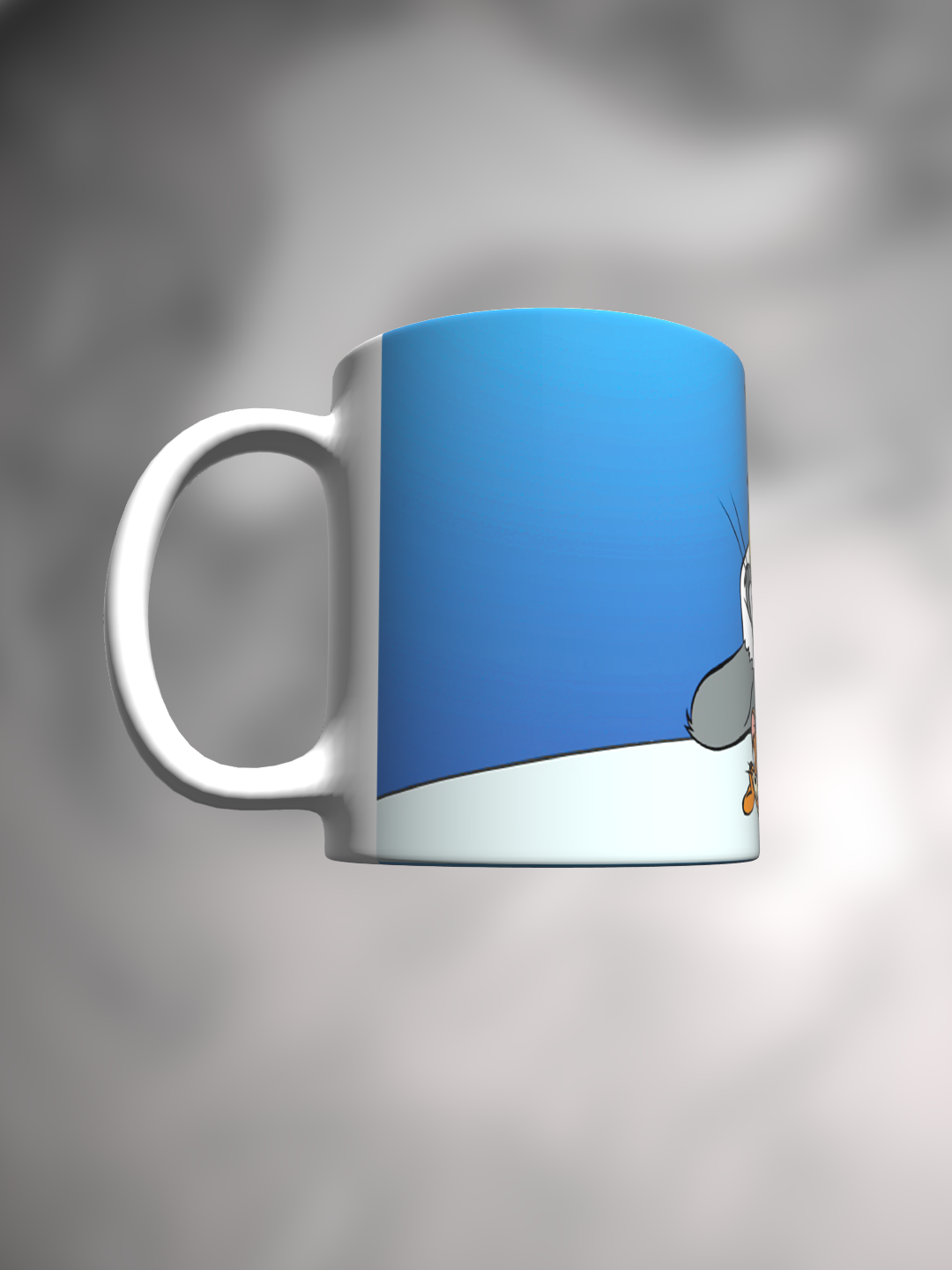 Кружка Том и Джерри Tom and Jerry голубой — фото 1