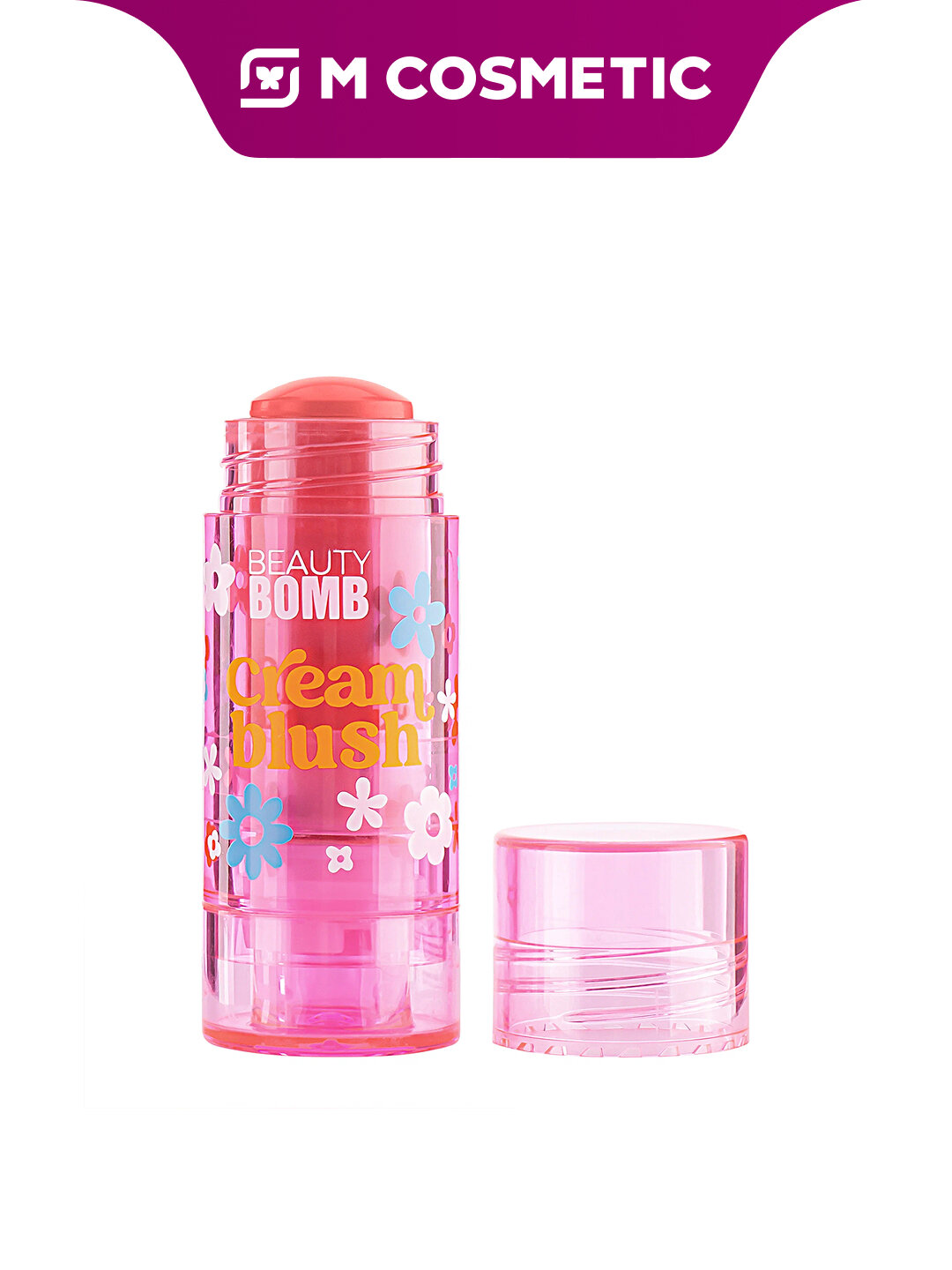 Румяна BEAUTY BOMB, кремовые, в стике, т02, кораллово-розовые, 8 г