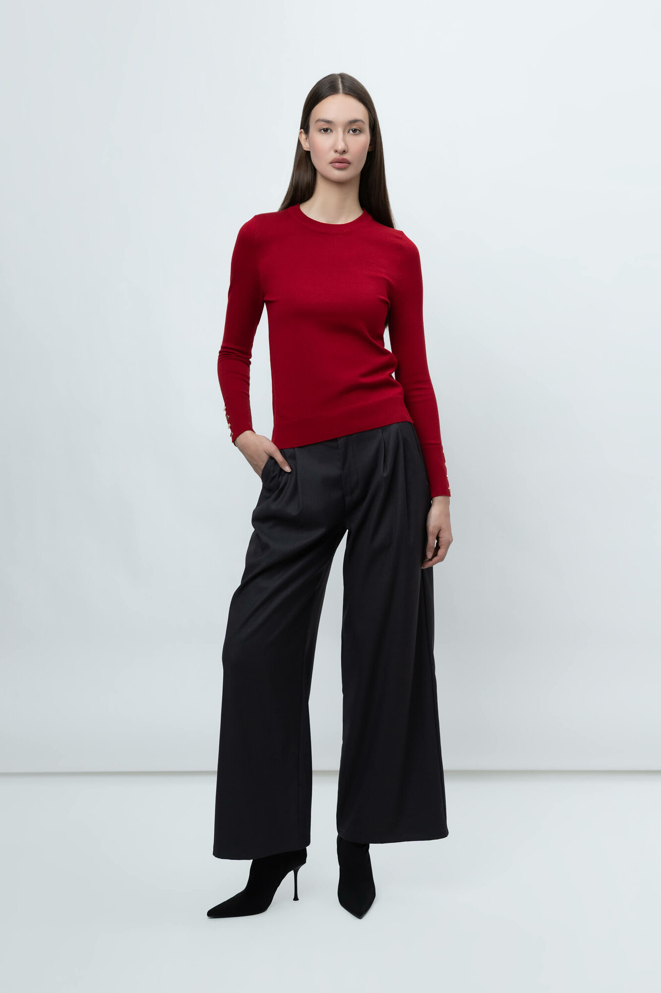 Джемпер TERRA PRO, размер L, dark red — фото 1