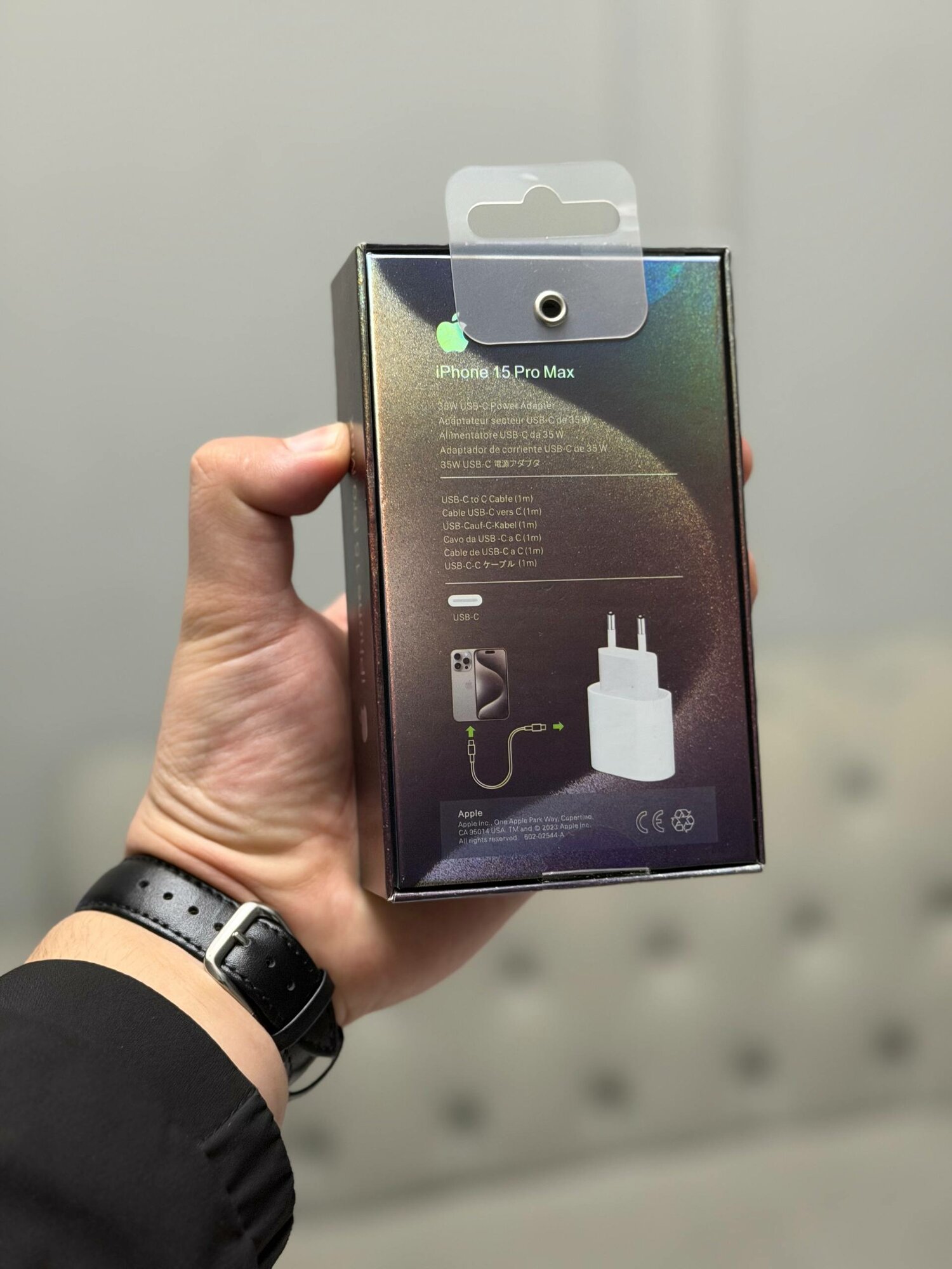 Зарядное устройство Apple, для iPhone, кабель Type-C, Lightning, 35W, Зарядник для iPhone — фото 1