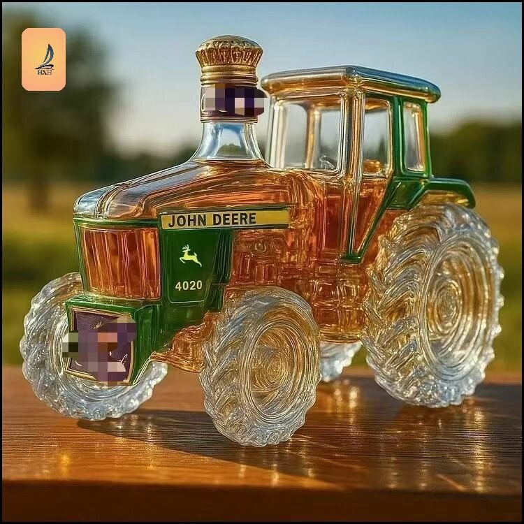 Творческая бутылка: интересная бутылка трактора с виски