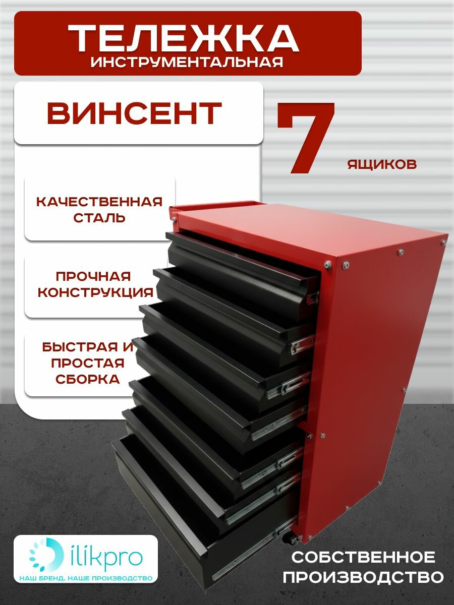 Тележка инструментальная на колесах "Винсент 61"