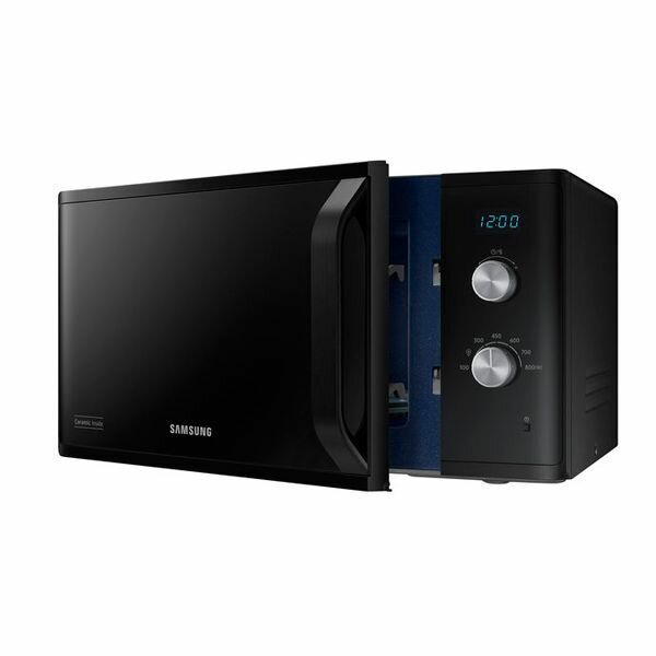 СВЧ-печь Samsung MS23K3614AK/BW - микроволновка, Ceramic Inside, 23 л, 800 Вт, 6 режимов, Авторазморозка, черный — фото 1