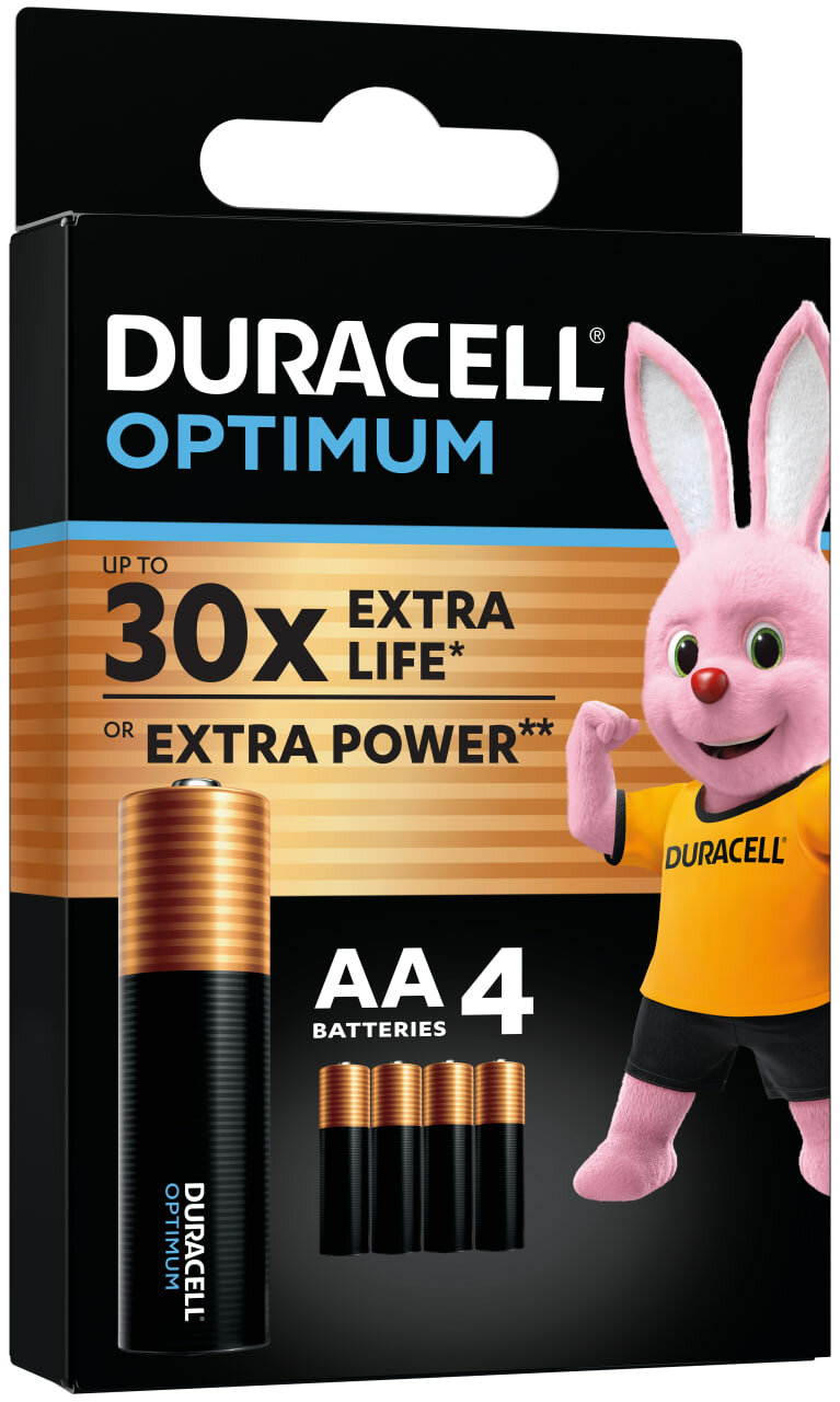 Duracell OPTIMUM Пальчиковые Батарейки AA (4шт) — фото 1