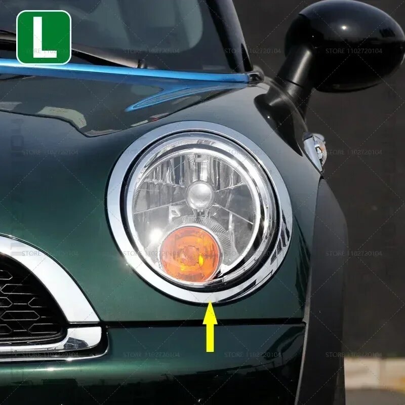 Для 2007-2015 R55 R56 R57 R58 R59 Mini Cooper Clubman Hatchback Roadster накладка на фару кольцо безель крышка 51137149905 51137149906