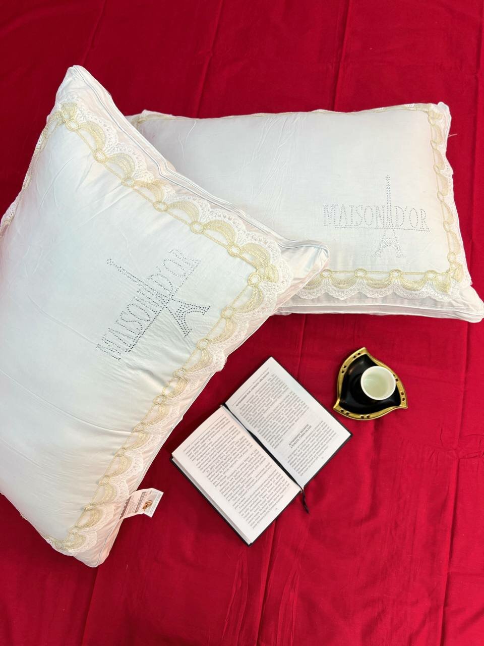 Подушки Maison D'or Original 50x70 см, набор 2 шт, сатин, наполнитель холлофайбер