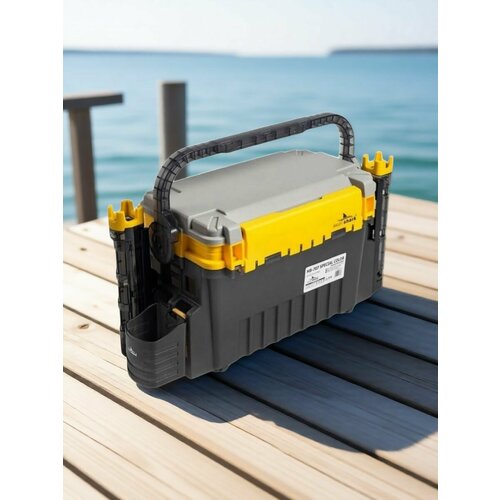 Ящик рыболовный EastShark желтый большой 43х23,5х28 см