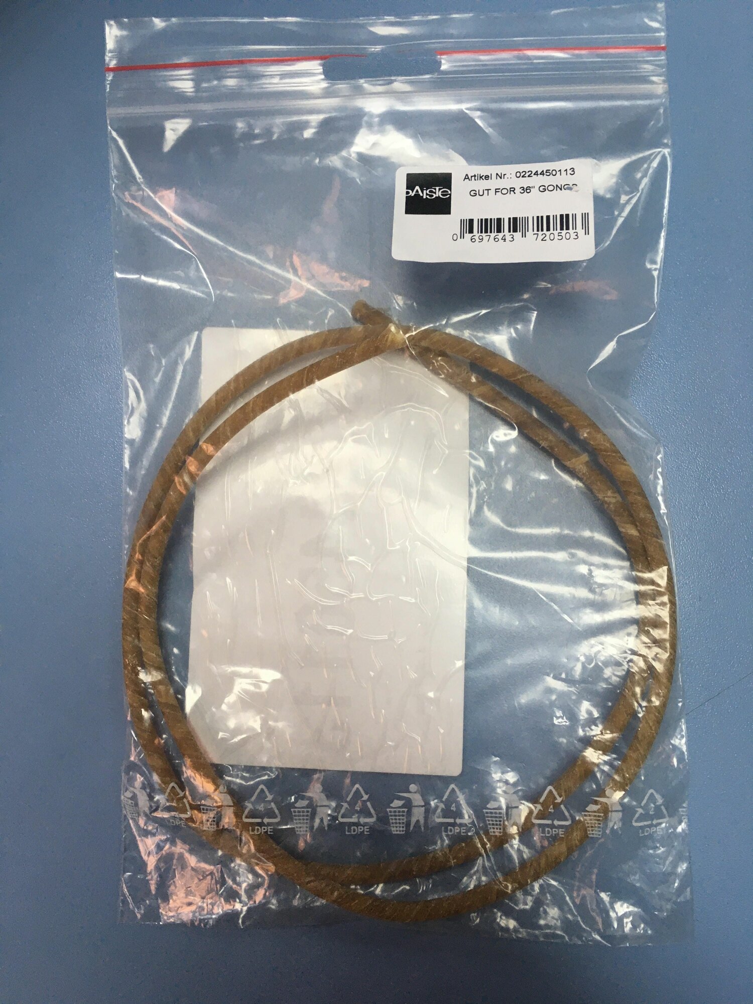 Струна для подвешивания гонга диаметром 36", Paiste 0224450113 GUT36SG