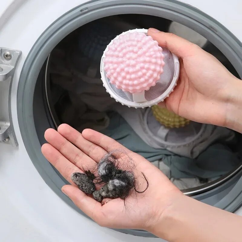 Розовый шарик для стирки многоразовый