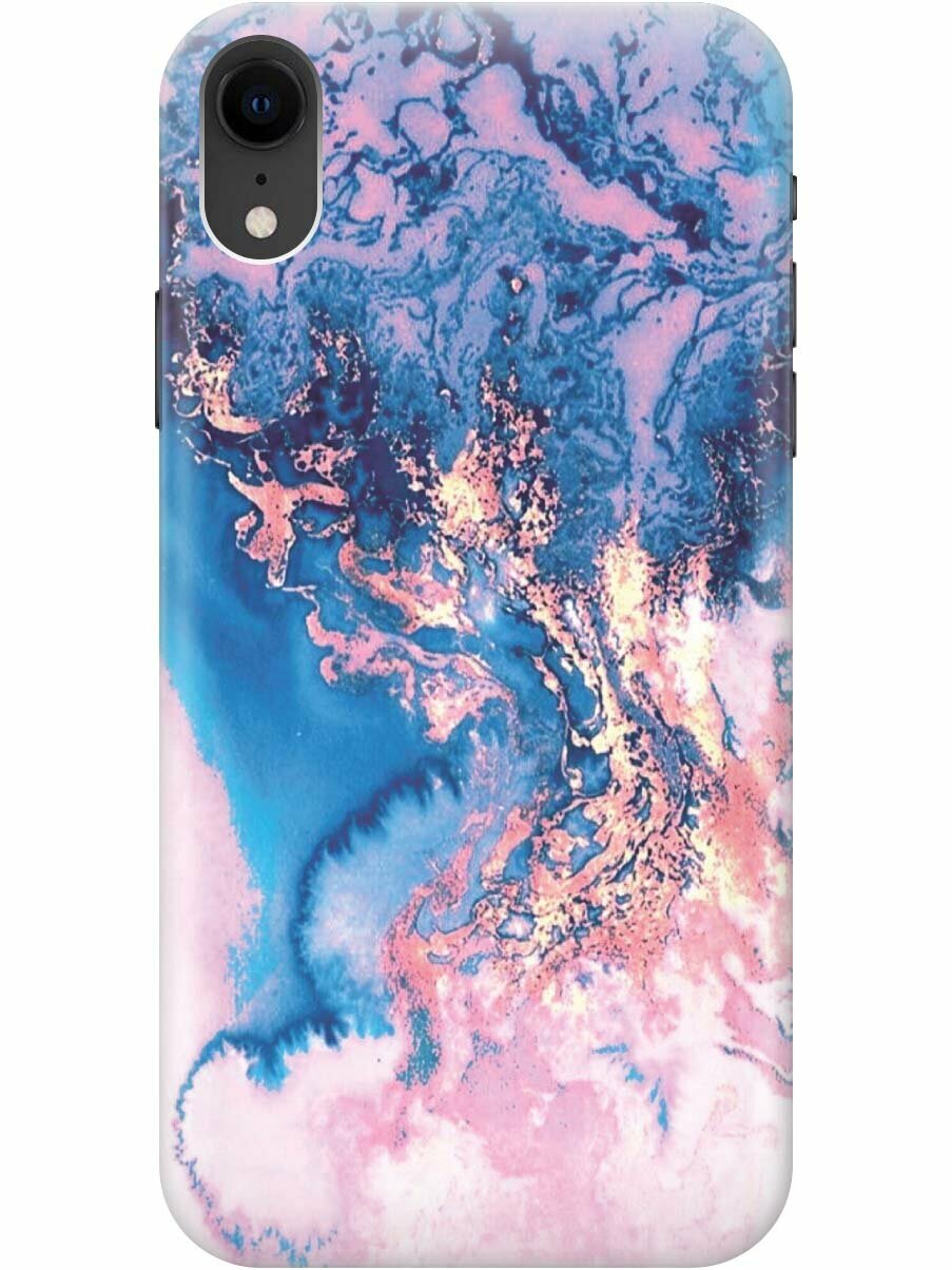 Силиконовый чехол на Apple iPhone XR / Эпл Айфон Икс Эр с рисунком "Blue Marble"