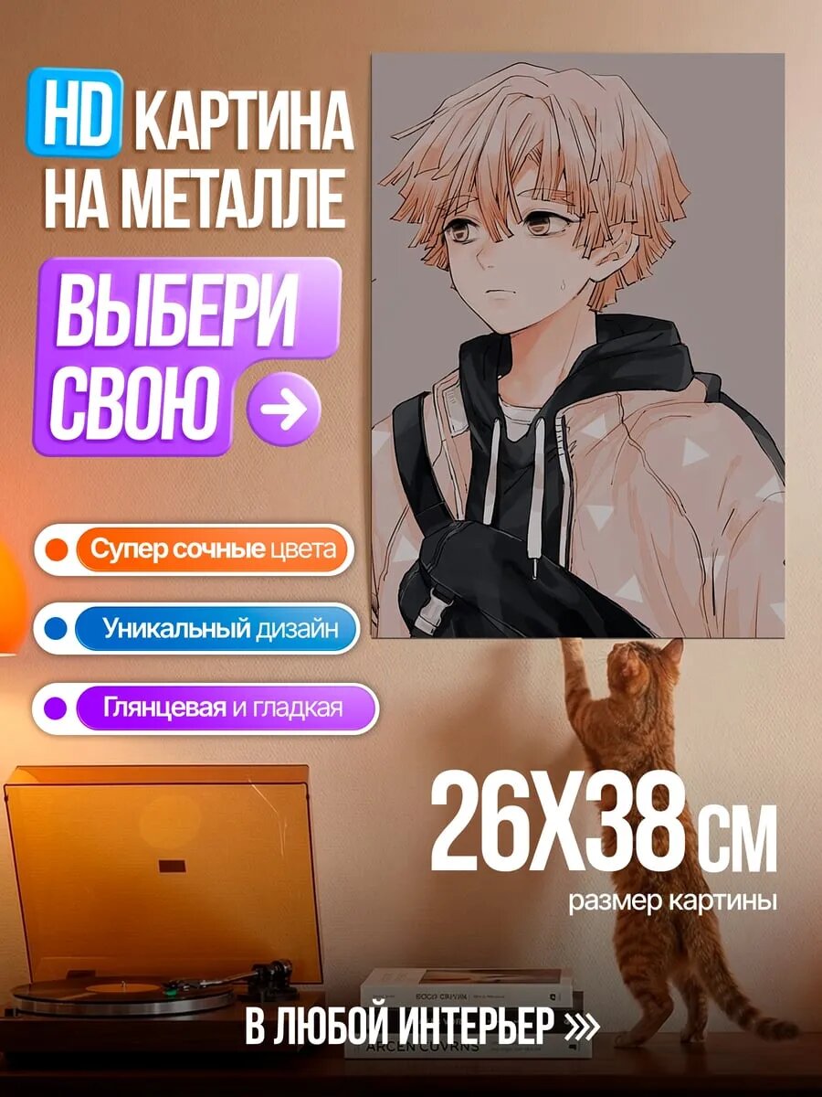 Картина на HD металле Зеницу в куртке