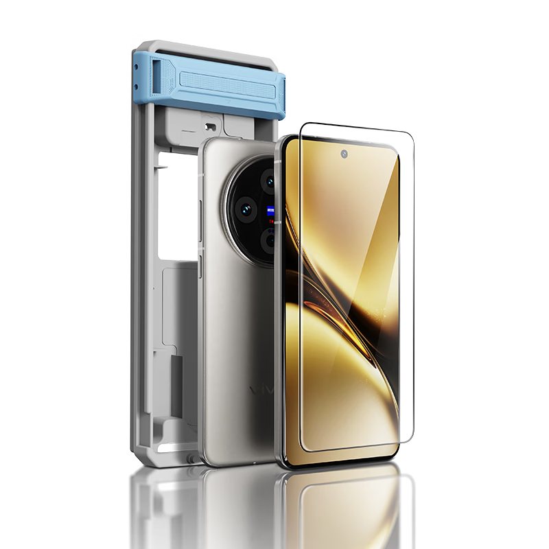 Защитная пленка для Vivo X200 из закаленного стекла с антипригарным покрытием и пыленепроницаемым 3D-изгибом Цвет：HD