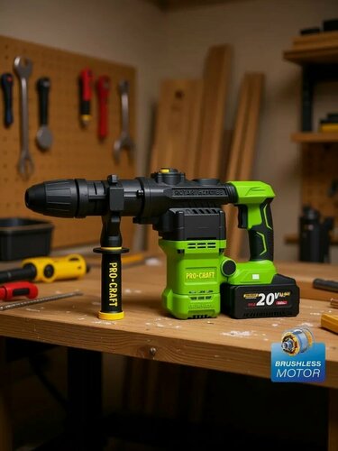 Изображение товара Аккумуляторный перфоратор Procraft PHA50 SDS MAX Brushless Motor (1АКБ)