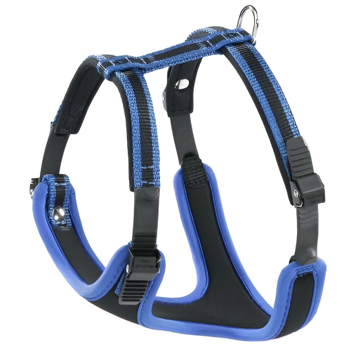 фото Ferplast шлейка нейлоновая ergocomfort p xl, цвет синий, 92 см