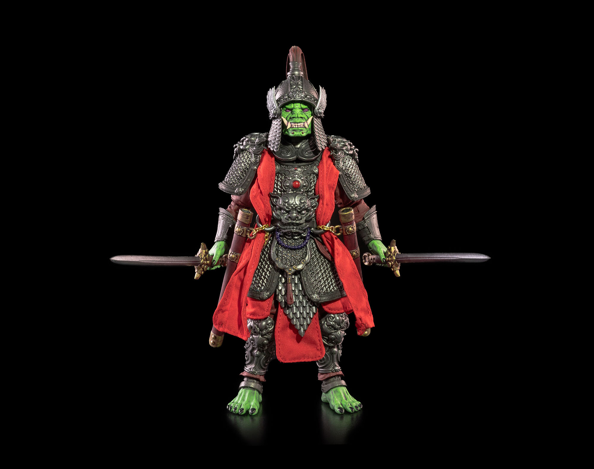 Mythic Legions Rising Sons Yoshanai Kari 6" 2 головы 5 пар рук копьё 2 меча