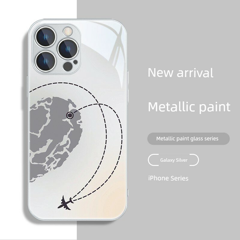 Чехол для iPhone 17 с картой-сердцем в оттенке Звездный Свет