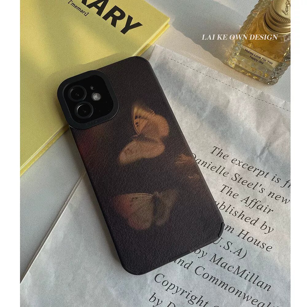 IPhone 15 Pro Полная защита мягкий чехол из ТПУ с кожаным покрытием для смартфона