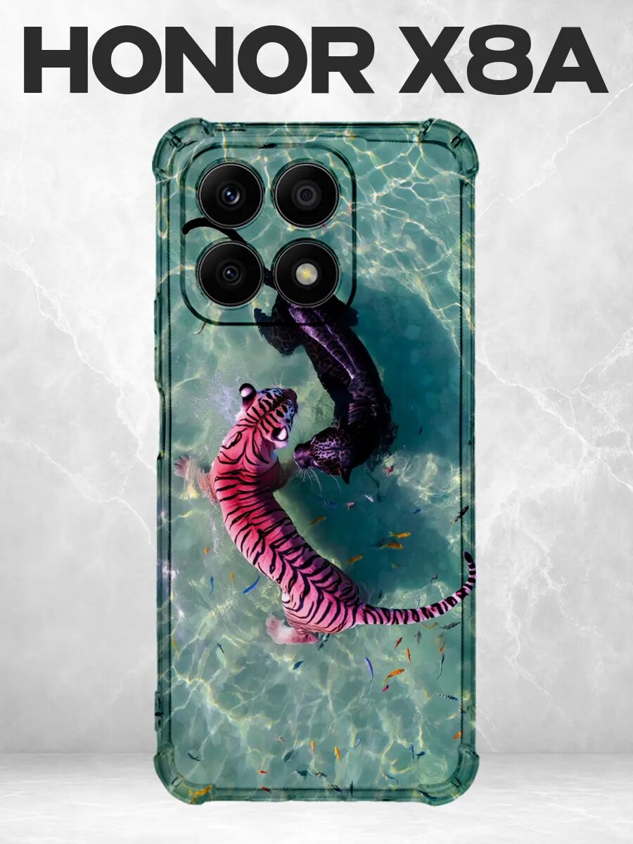 Чехол на Honor X8A аквариум существо вода