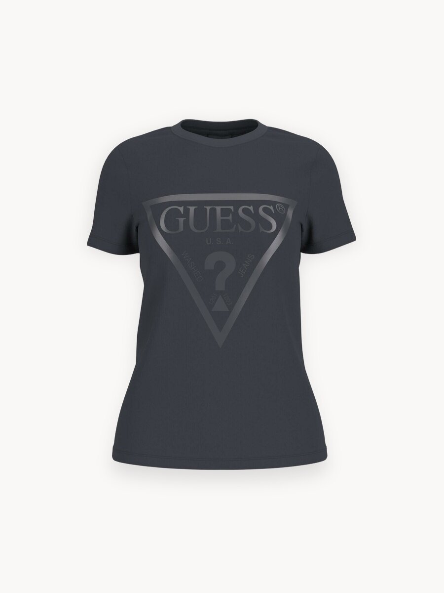 Футболка GUESS Adele SS CN Tee, размер XL, синий