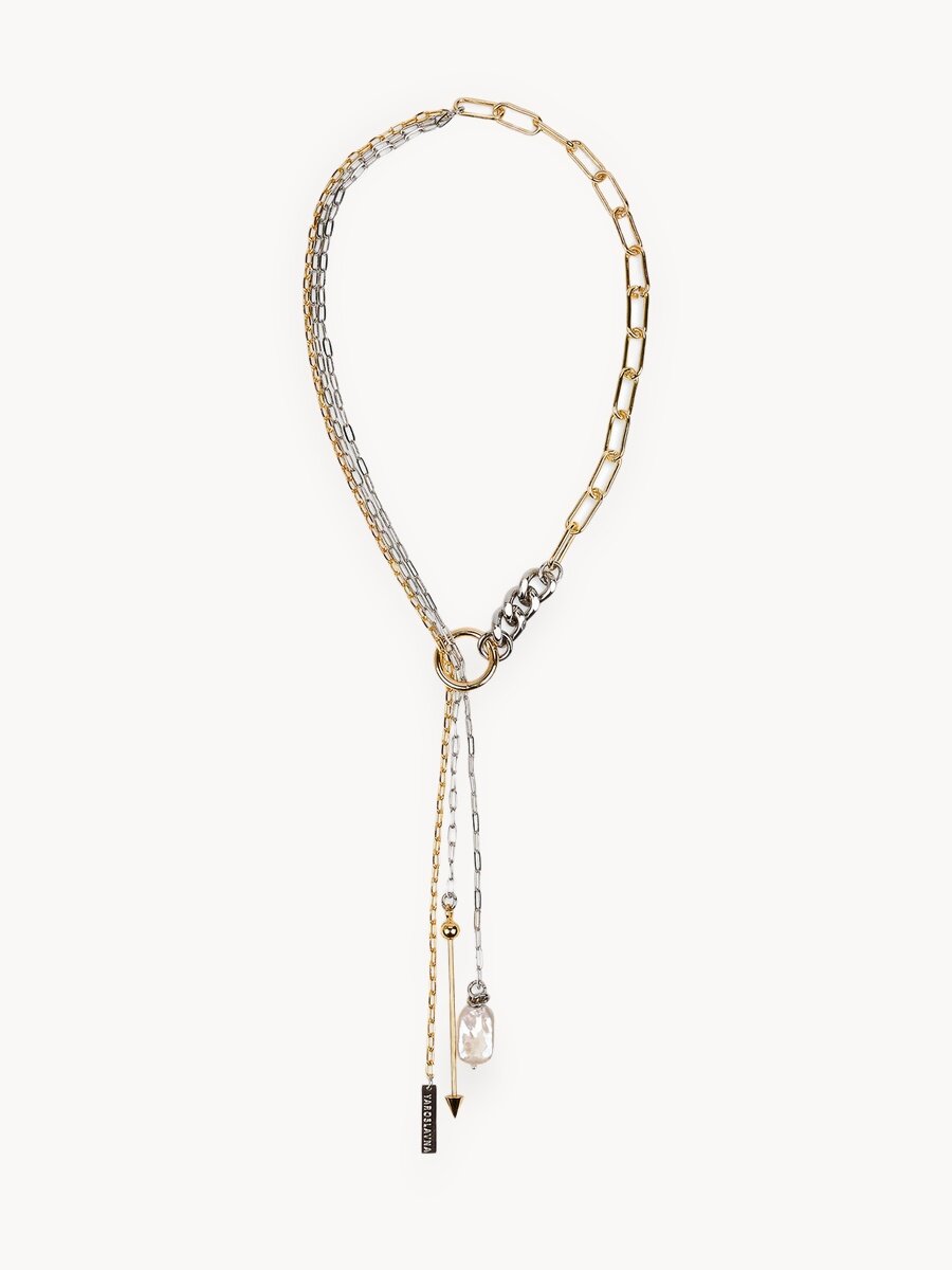 Колье, жемчуг барочный