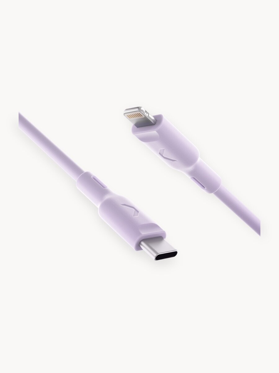 Кабель COMMO Jelly USB Type-C - Lightning MFI, 1,2 м Лавандовый